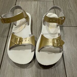 Saltwater Sandals Gold 11